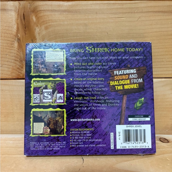 Factory Sealed Shrek the Electronic Storybook Collection CD-ROM computer game - Picture 2 of 7
